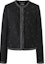 Order (Women) KARL LAGERFELD SS24 Black Tweed Short Jacket with Rhinestones. 241L1413