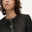 Sizing (Women) KARL LAGERFELD SS24 Black Tweed Single-Breasted Long Sleeve Jacket E41W1519