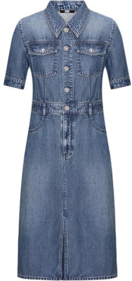 (Women) KARL LAGERFELD SS24 Blue A-Line Short Sleeve Shirt Dress. E41W1334 Order (Women) KARL LAGERFELD SS24 Blue A-Line Short Sleeve Shirt Dress. E41W1334