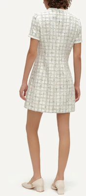 (W) 卡尔拉格斐 SS24 黑白格纹短袖连衣裙 E41W1318 Shop (W) 卡尔拉格斐 SS24 黑白格纹短袖连衣裙 E41W1318