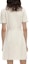 Sizing (Women) KARL LAGERFELD SS24 White A-Line Short Sleeve Dress with Lace Trim. E42W1349