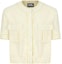 Order (Women) KARL LAGERFELD SS24 Yellow Short-Sleeve Pocket Jacket. 242E1538