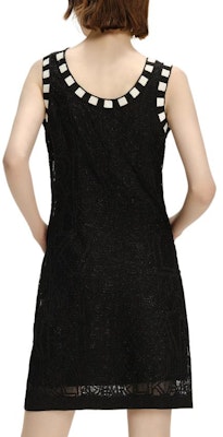 (Women) KARL LAGERFELD SS24 Geometric Print Sleeveless Mini Dress Women Black 241L1338 Shop (Women) KARL LAGERFELD SS24 Geometric Print Sleeveless Mini Dress Women Black 241L1338