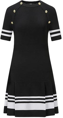 women-karl-lagerfeld-ss-24-striped-colorblock-midi-dress-black-short-sleeve-e42-w1348