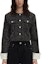 Order (Women) KARL LAGERFELD SS24 Tweed Rhinestone Short Button-Up Jacket Women Black 241L1441