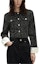 Lookbook (Women) KARL LAGERFELD SS24 Tweed Rhinestone Short Button-Up Jacket Women Black 241L1441