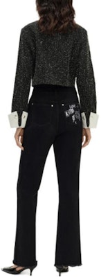 (Women) KARL LAGERFELD SS24 Tweed Rhinestone Short Button-Up Jacket Women Black 241L1441 Shop (Women) KARL LAGERFELD SS24 Tweed Rhinestone Short Button-Up Jacket Women Black 241L1441