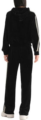 (W) KARL LAGERFELD 條紋拉鍊連帽外套 女士黑色 236L1599 Shop (W) KARL LAGERFELD 條紋拉鍊連帽外套 女士黑色 236L1599