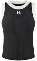 (Women) Karl Lagerfeld Urban Street Style Sleeveless Black Tank Top. 236L17E6 (Women) Karl Lagerfeld Urban Street Style Sleeveless Black Tank Top. 236L17E6