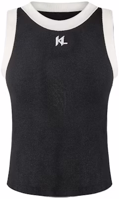 (Women) Karl Lagerfeld Urban Street Style Sleeveless Black Tank Top. 236L17E6 Buy (Women) Karl Lagerfeld Urban Street Style Sleeveless Black Tank Top. 236L17E6