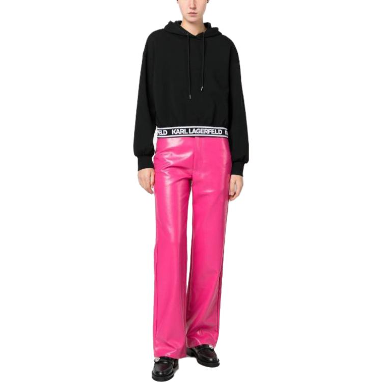 Lookbook (W) 卡尔拉格斐 Urban 街头连帽抽绳Logo卫衣 黑色 230W1807999