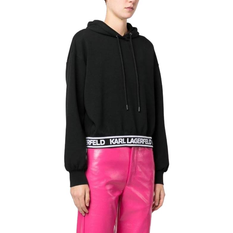 Purchase (W) 卡尔拉格斐 Urban 街头连帽抽绳Logo卫衣 黑色 230W1807999
