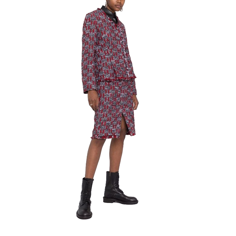 Purchase (W) 卡尔拉格斐V领修身长袖夹克 - 多色 216W1401911