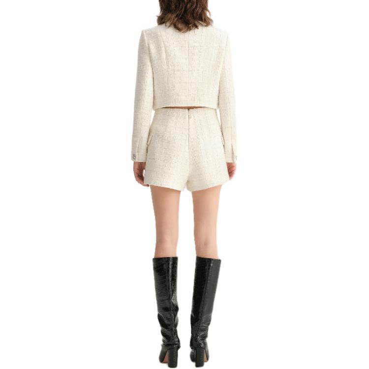 Purchase (W) Karl Lagerfeld 白色粗花呢單排扣長袖外套 E36W1528