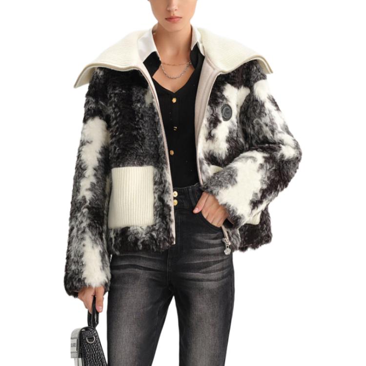 Lookbook (Women) KARL LAGERFELD Women’s Colorblock Zipper Fleece Jacket Multicolor. 236L1983