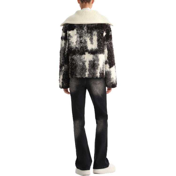 Details for (Women) KARL LAGERFELD Women’s Colorblock Zipper Fleece Jacket Multicolor. 236L1983