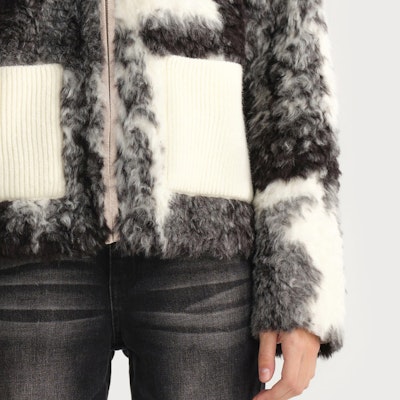 (Women) KARL LAGERFELD Women’s Colorblock Zipper Fleece Jacket Multicolor. 236L1983 Cheap (Women) KARL LAGERFELD Women’s Colorblock Zipper Fleece Jacket Multicolor. 236L1983