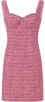 (Women) Karl Lagerfeld Women’s Elegant Tweed Colorblock Midi Dress - Rose Pink E41W1313 (Women) Karl Lagerfeld Women’s Elegant Tweed Colorblock Midi Dress - Rose Pink E41W1313