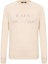 Order (Women) KARL LAGERFELD Women’s SS24 Beige Cashmere Sweater Long Sleeve Logo Crewneck. E41W2059