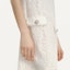 Sizing (Women) KARL LAGERFELD Women White Lace Short-Sleeve Mini Dress SS24 Casual Wear E42W13A8