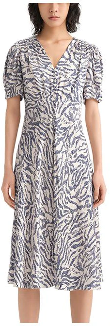 women-karl-lagerfeld-zebra-v-neck-short-sleeve-dress-white-blue-e33-l1337
