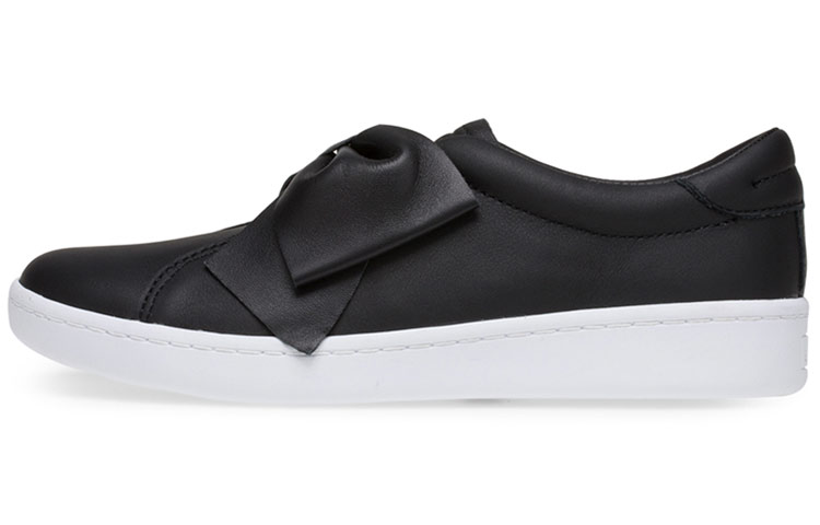 (Women) Keds Ace Bow Slip On Leather 'Black' WH59011