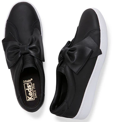 (W) Keds Ace Bow Slip On Leder ''Schwarz'' WH59011 Shop (W) Keds Ace Bow Slip On Leder ''Schwarz'' WH59011