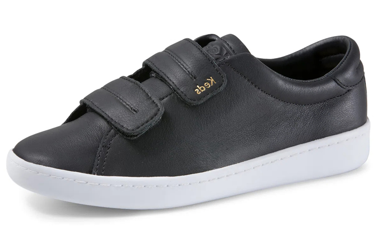 (W) Keds Ace V Leather 'Black'