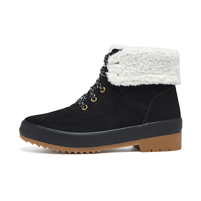 (W) Keds Camp Boot 'Outdoor Warm Waterproof Shearling - Black'