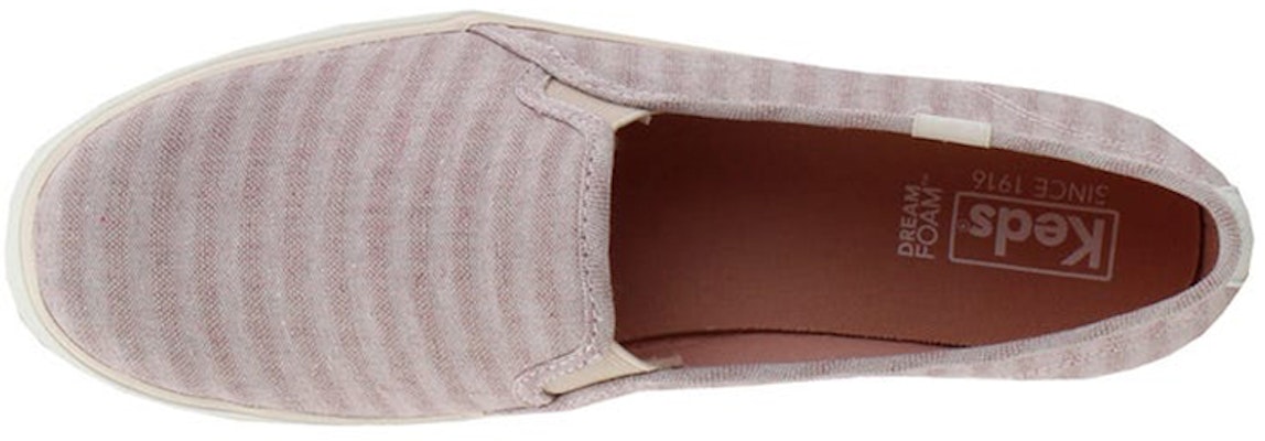 (Women) Keds Canvas 'Pink Grey Stripe' WF62084 Shop (Women) Keds Canvas 'Pink Grey Stripe' WF62084
