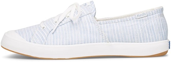 (Women) Keds Canvas 'Sandy Stripe Blue and White' WF60321 (Women) Keds Canvas 'Sandy Stripe Blue and White' WF60321