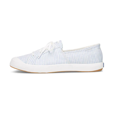 (W) Keds Canvas 'Sandy Stripe Blue and White'
