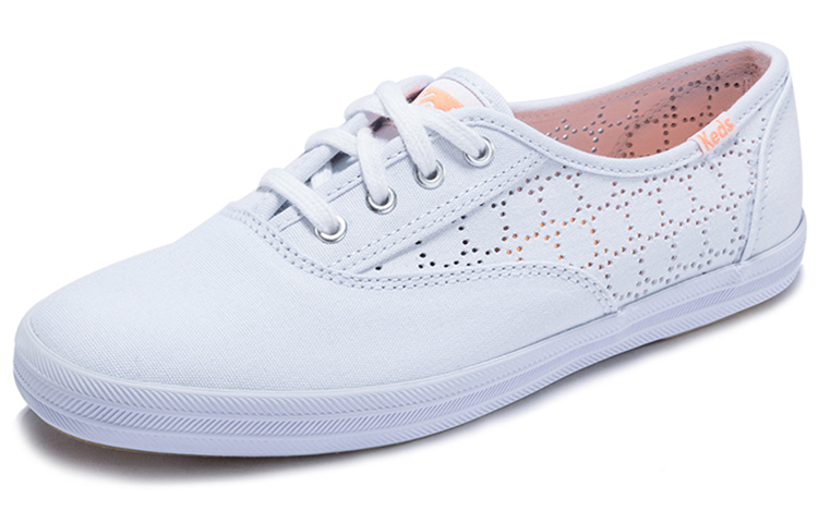 Order (W) Keds Kanvas Rendah 'Hollow Putih' WF55191