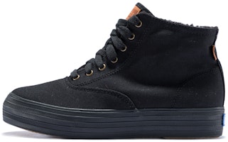 (Women) Keds Canvas Sneaker with Fleece Lining 'Black' WF57082 (Women) Keds Canvas Sneaker with Fleece Lining 'Black' WF57082