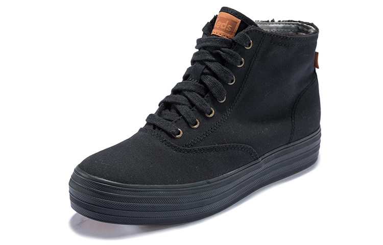 (W) Keds Canvas Sneaker with Fleece Lining 'Black' 圖 2