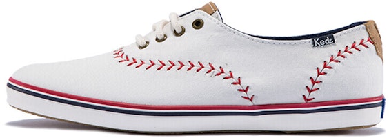 (Women) Keds Canvas Sneakers 'White Red' WF52476 (Women) Keds Canvas Sneakers 'White Red' WF52476