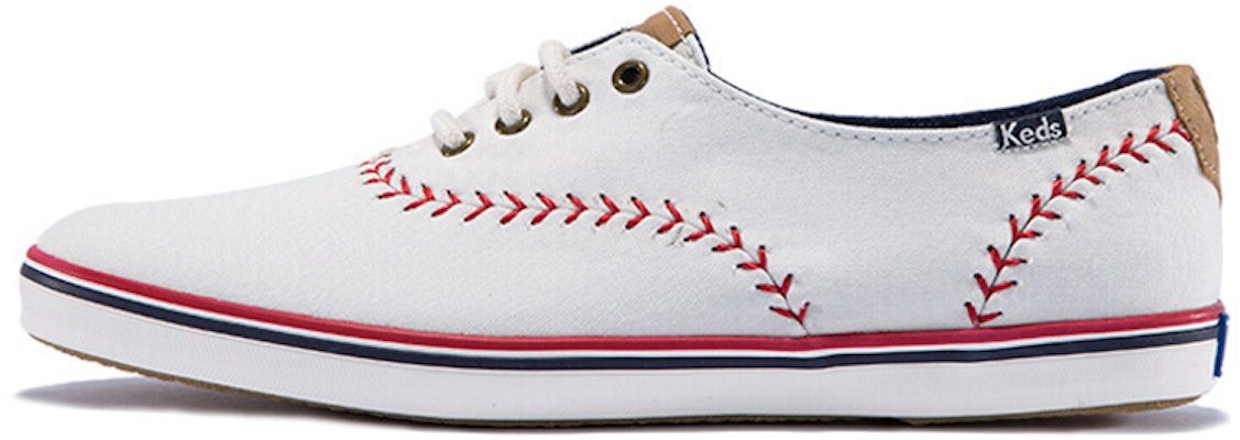 (Women) Keds Canvas Sneakers 'White Red' WF52476 Buy (Women) Keds Canvas Sneakers 'White Red' WF52476
