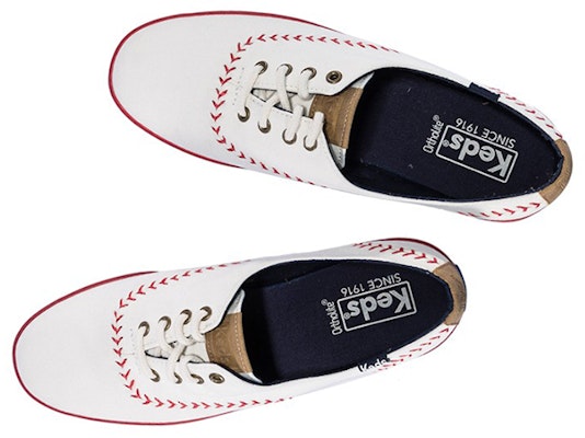 (Women) Keds Canvas Sneakers 'White Red' WF52476 Shop (Women) Keds Canvas Sneakers 'White Red' WF52476
