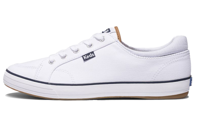 (Women) Keds Center II Canvas Stripe 'White' WF64232