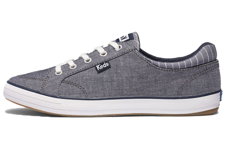(Women) Keds Center II Chambray Stripe 'Grey Casual' WF64234