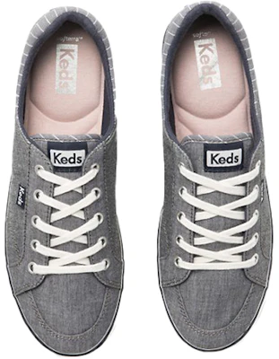 (W) Keds Center II Chambray Stripe ''Grau Casual'' WF64234 Order (W) Keds Center II Chambray Stripe ''Grau Casual'' WF64234