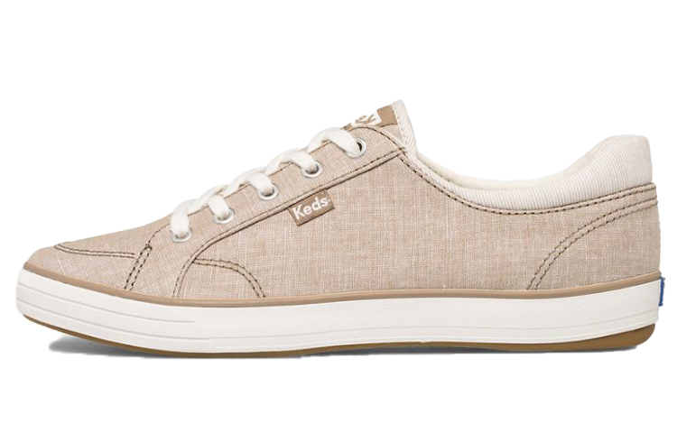 (W) Keds Center II Chambray Stripe 'Light Brown'