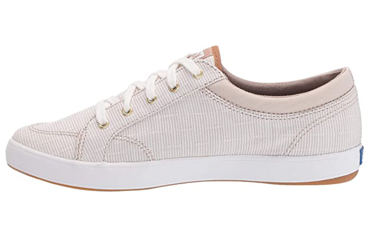 (Women) Keds Center Ticking Stripe 'White Brown' WF63383