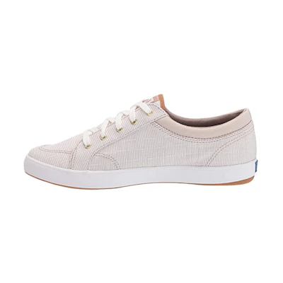 (W) Keds Center Ticking Stripe 'White Brown'
