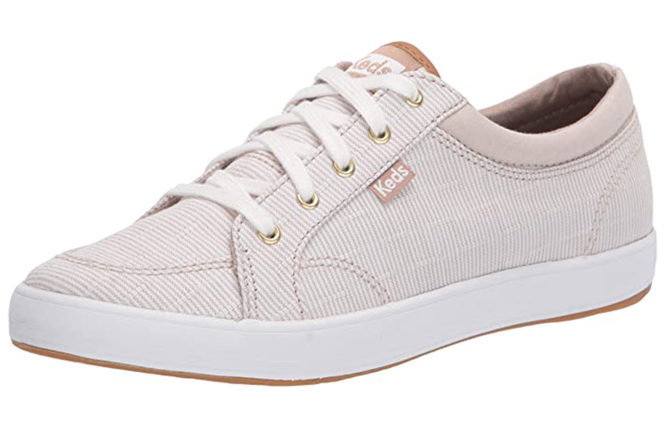 Order (Women) Keds Center Ticking Stripe 'White Brown' WF63383