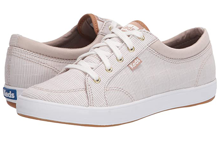 Lookbook (Women) Keds Center Ticking Stripe 'White Brown' WF63383