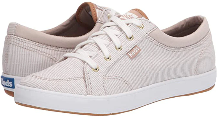 (Women) Keds Center Ticking Stripe 'White Brown' WF63383 Lookbook (Women) Keds Center Ticking Stripe 'White Brown' WF63383
