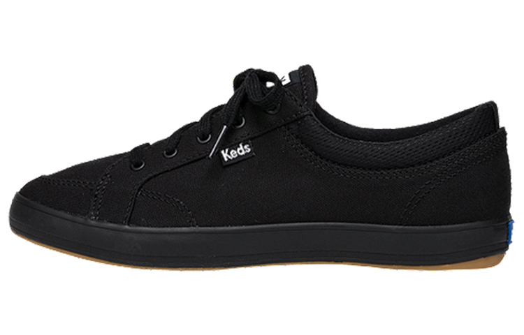 (W) Keds Center Twill 'Black Low-Top Casual'
