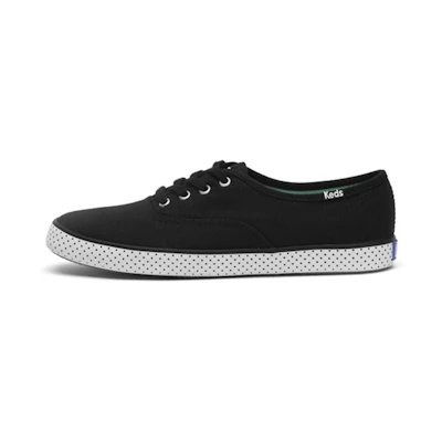 (W) Keds Champion Dot Low Canvas 'Black'