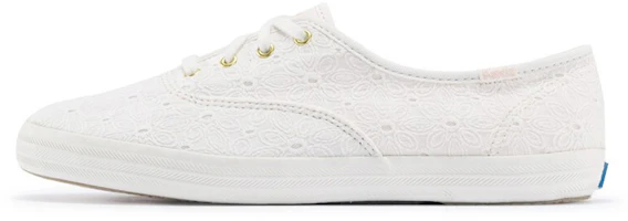 (Women) Keds Champion Eyelet 'White Canvas Low' WF59388 (Women) Keds Champion Eyelet 'White Canvas Low' WF59388